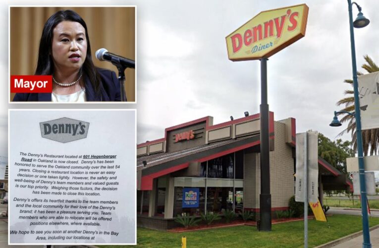 Denny’s shutters only location in Oakland after more than 54 years due to high crime