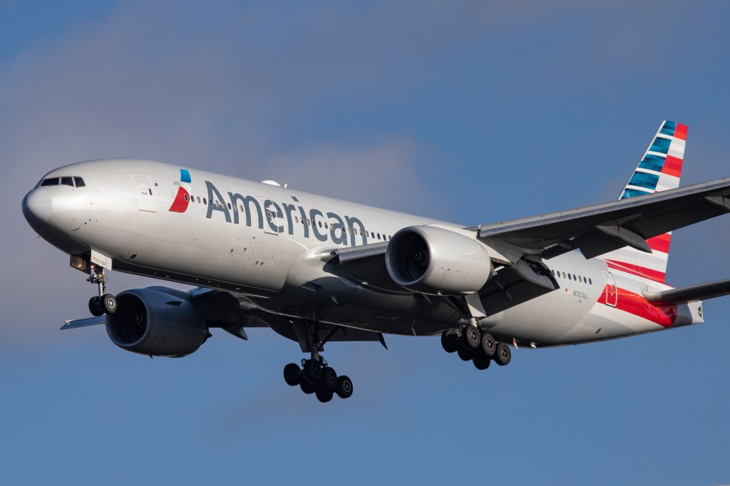 American Airlines said the incident was discovered sometime during the nearly five-hour flight.