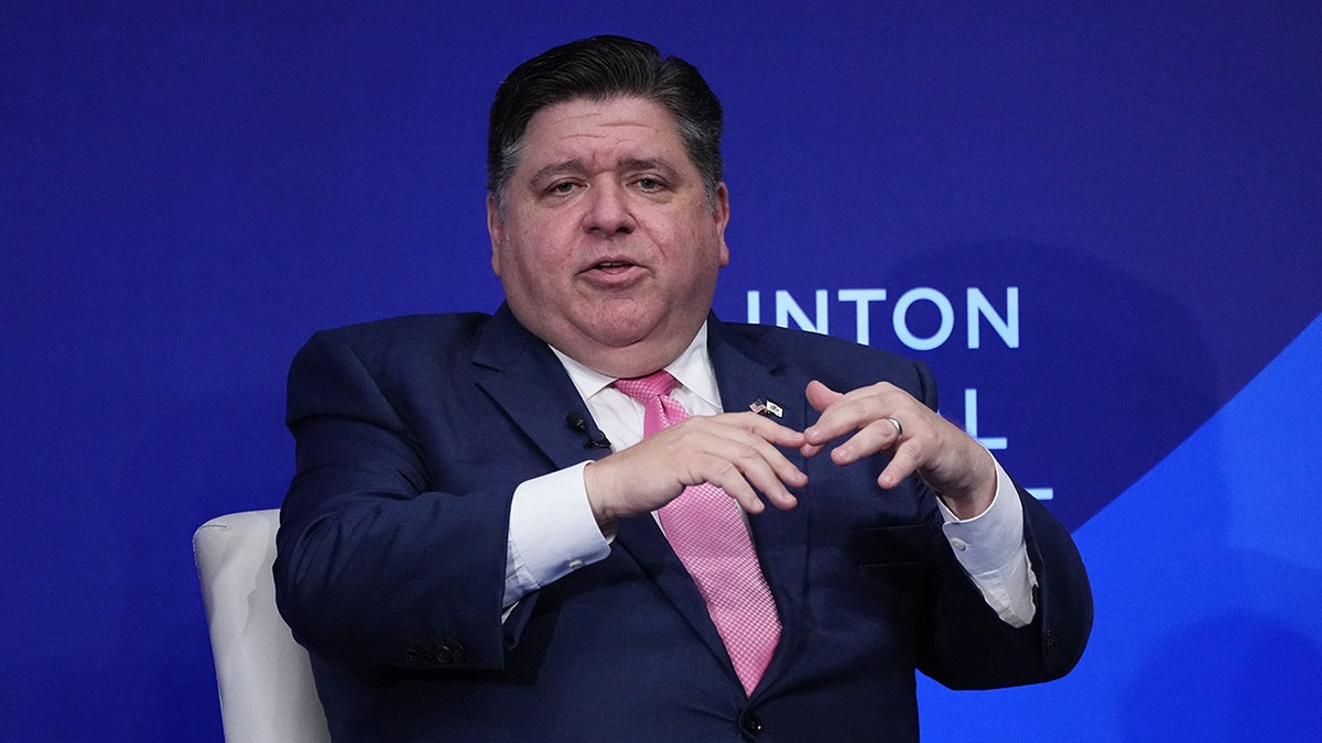 Illinois Governor J. B. Pritzker speaking