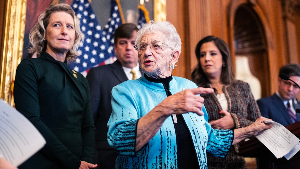 Foxx makes remarks on Capitol Hill about the rise in antisemitism