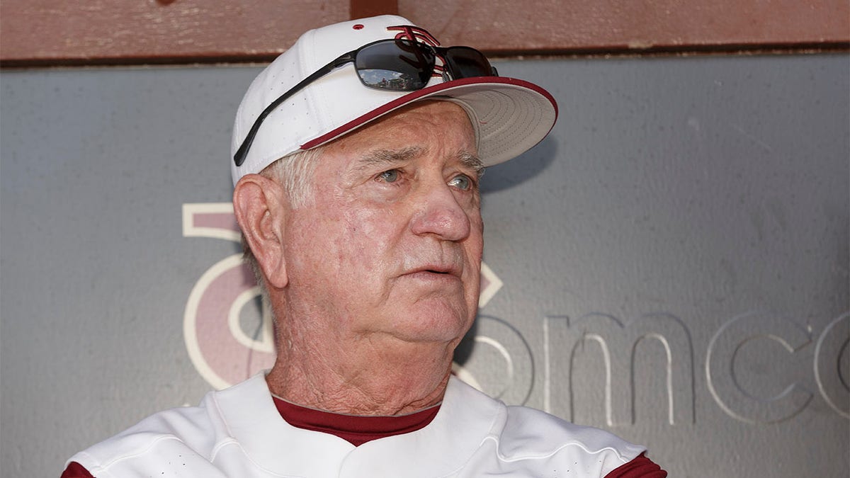 Mike Martin sits in the dugout