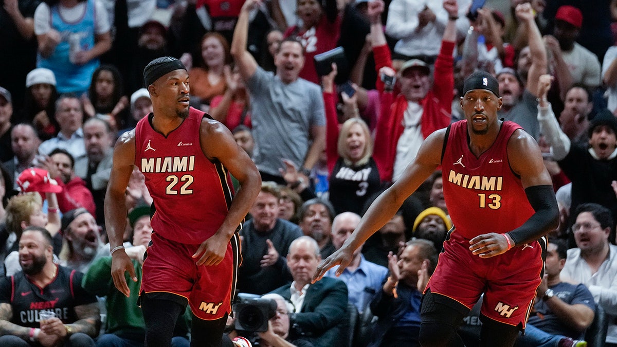 Jimmy Butler and Bam Adebayo