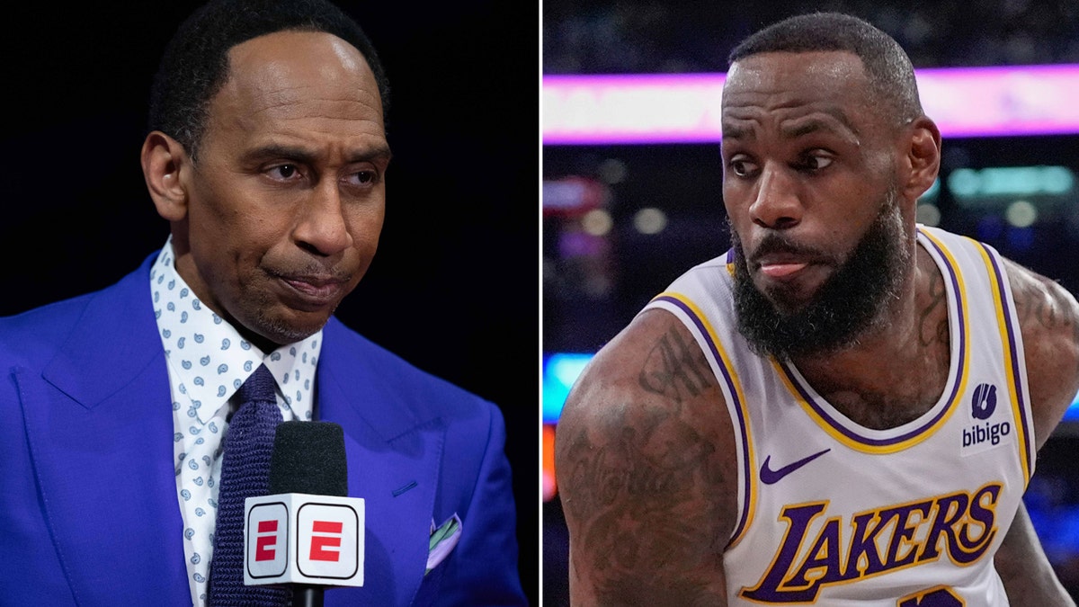 Stephen A. Smith and LeBron James