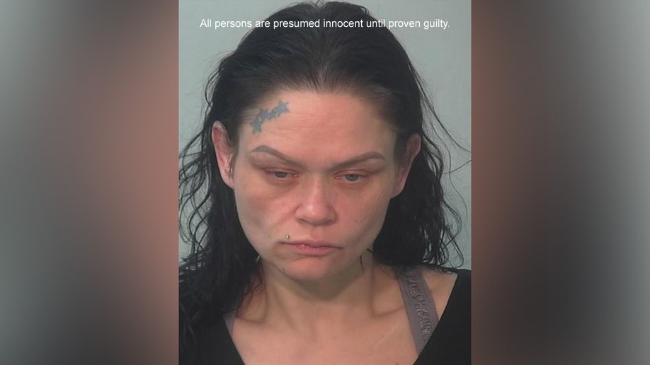 A mugshot of Brandie Gibson