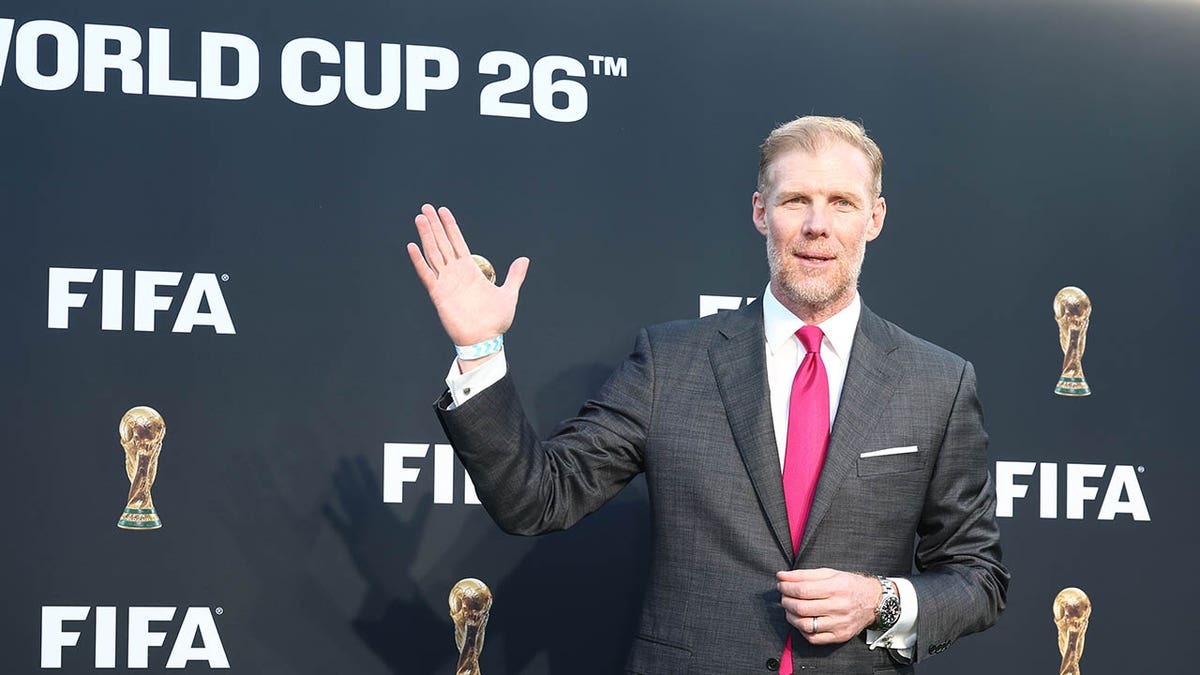 Alexi Lalas at world cup celebration