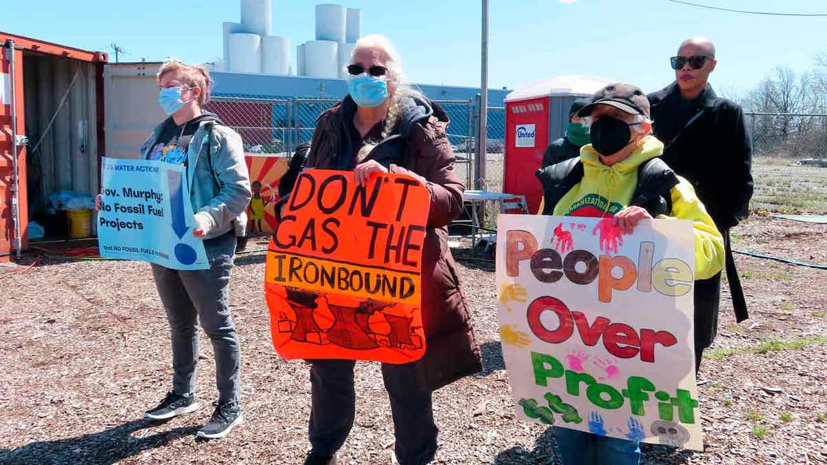 Protestors in New Jersey