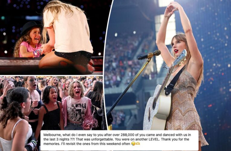 Taylor Swift thanks fans during final Australia ‘Eras’ Tour concert