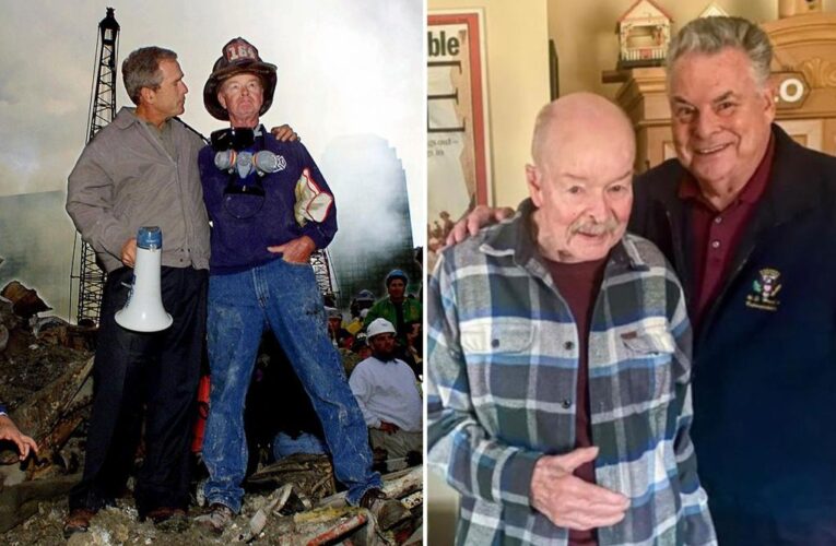 9/11 firefighter pictured with George Bush in iconic photo dies