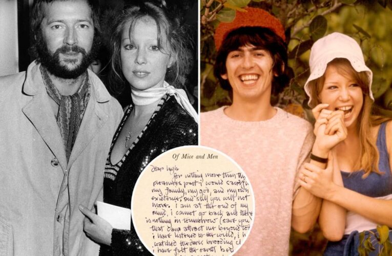 ‘Layla’ muse Pattie Boyd selling letters Eric Clapton wrote to steal her from George Harrison