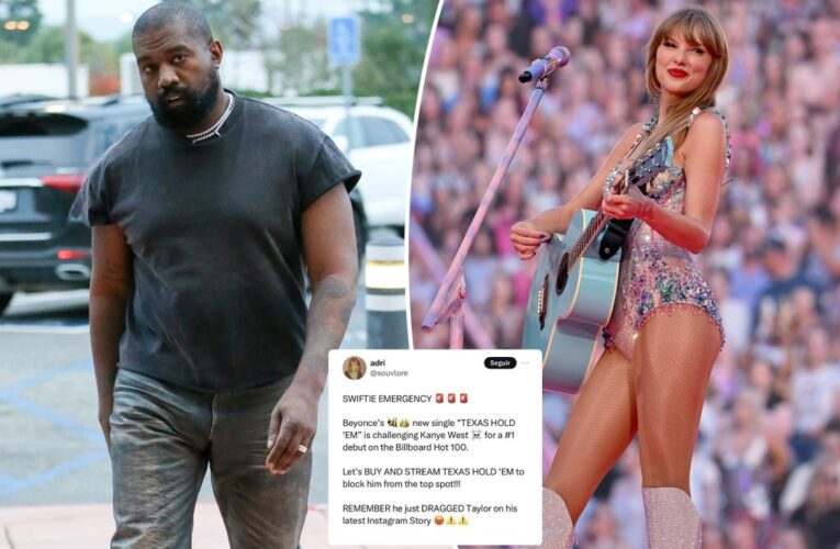 Kanye West slams Taylor Swift fans plotting to ruin ‘Vultures 1’ debut