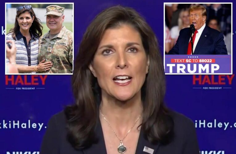 Haley mocks Trump’s lack of military service after ‘disgusting’ jab at her deployed hubby
