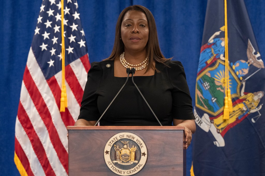 AG Letitia James received $158,500 from top law firms from 2017 through last year.