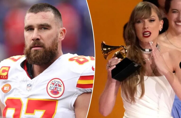 How Travis Kelce supported Taylor Swift’s record-making Grammys 2024 night