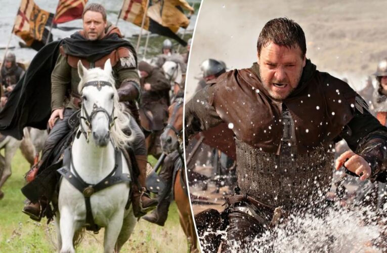 Russell Crowe found out a decade later he broke both of his legs while filming ‘Robin Hood’