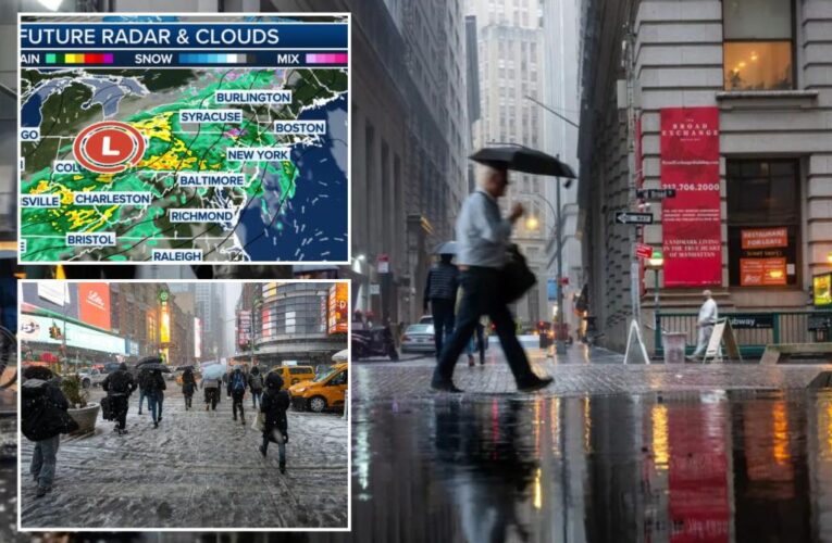 Northeast to see drenching downpours, wintry precipitation
