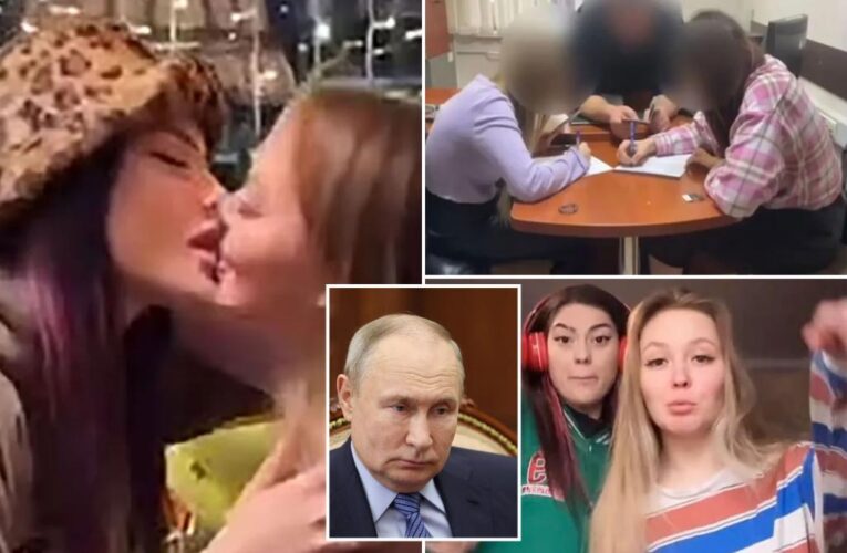 Russian influencers forced to apologize for lesbian kiss