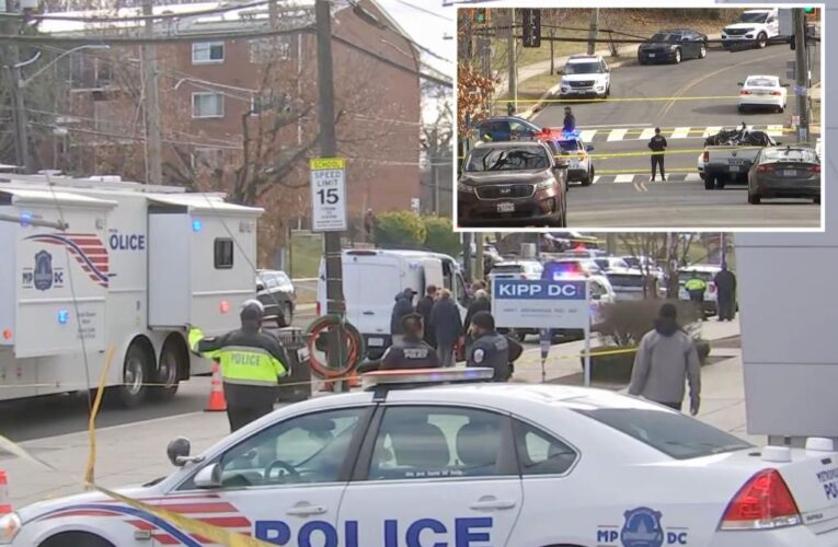 Three police officers shot in DC, suspect barricaded
