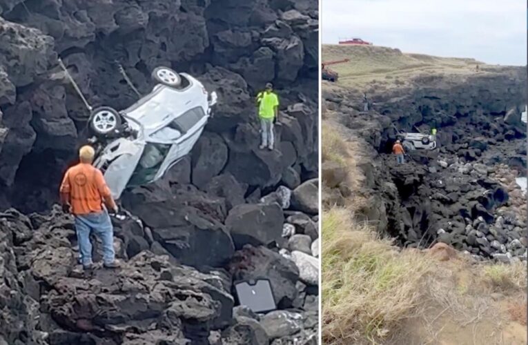 Canadian tourist drives off 60-foot cliff in Hawaii, survives