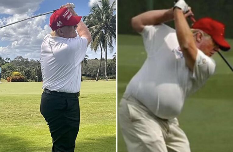 Trump complains that AI was used to make him look fat while golfing