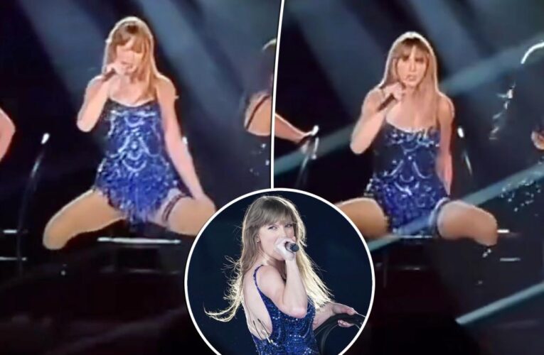 Taylor Swift nearly wipes out during sexy ‘Vigilante S–t’ chair performance in Tokyo