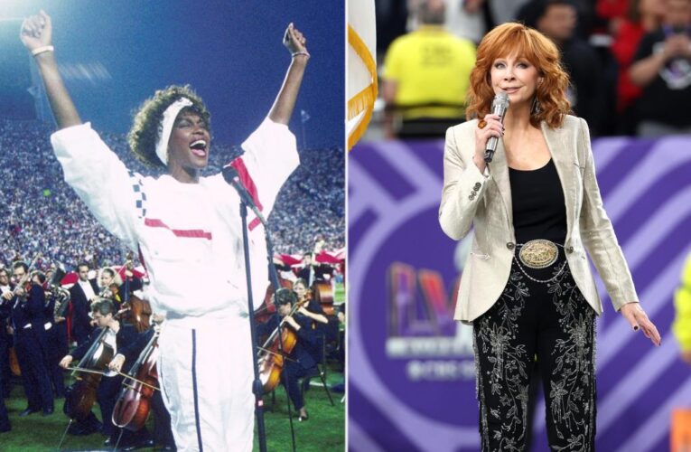 Reba McEntire’s Super Bowl national anthem made us miss Whitney Houston on the 12th anniversary of her death