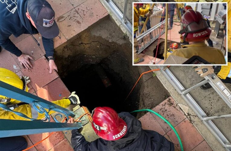 California woman rescued after falling 25 feet down septic tank
