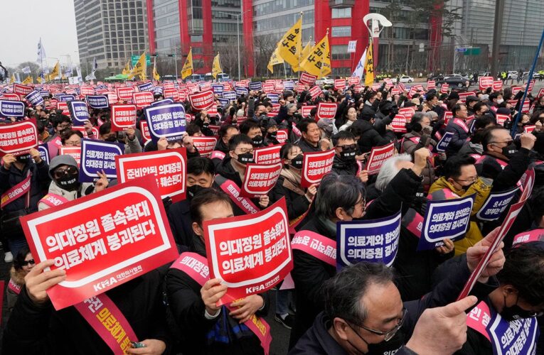 South Korea suspends licenses of 2 doctors for allegedly inciting weeks of medical walkouts