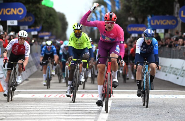 Tirreno-Adriatico 2024: Jonathan Milan edges sprint on Stage 4 as breakaway hero Jonas Abrahamsen denied