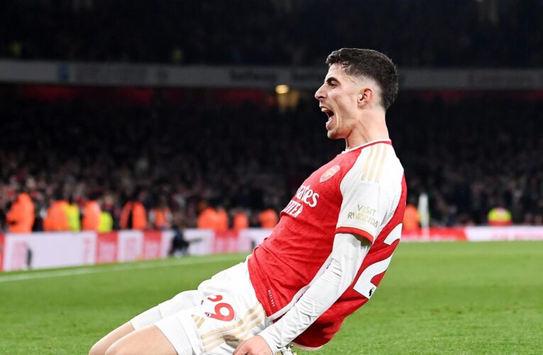Arsenal 2-1 Brentford – Kai Havertz scores dramatic late winner to send Arsenal top and keep title hopes alive