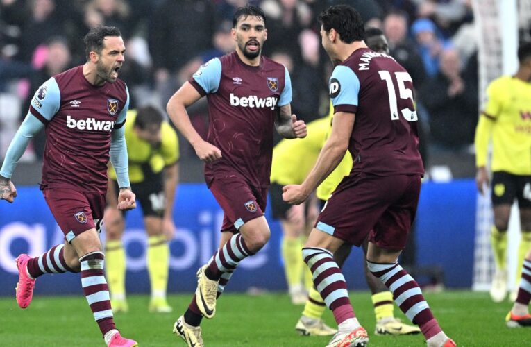 Ings rises off bench to salvage point for West Ham against Burnley, Brighton edge past Forest