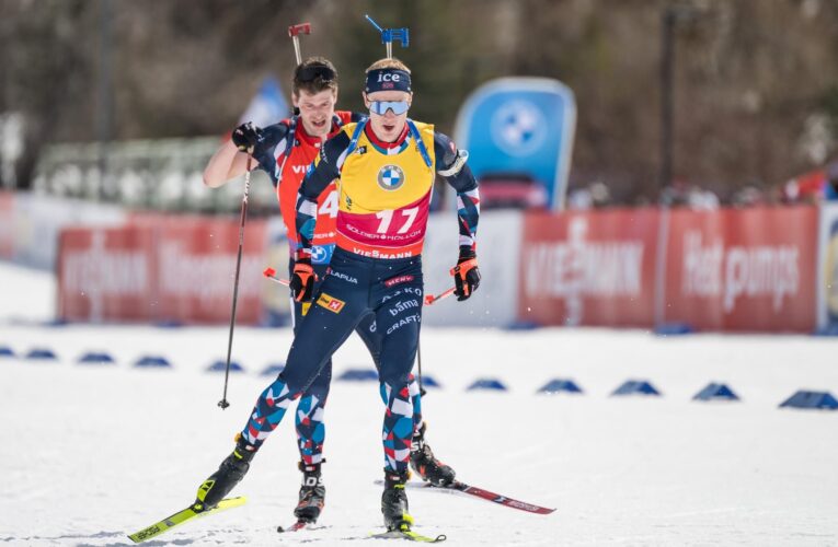 Johannes Thingnes Boe on course for crystal globe after sprint win in Canmore, finishing ahead of brother Tarjei