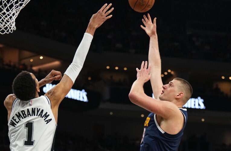 Jokic stars to pile more misery on Wembanyama's Spurs as Nuggets move top