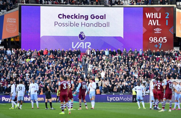 West Ham denied last-gasp winner against Aston Villa after more VAR drama