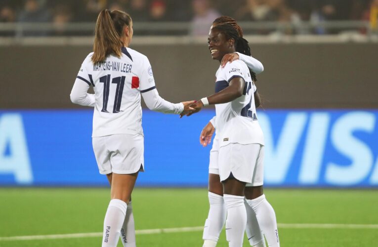 UEFA Women’s Champions League: Paris Saint-Germain earn win over Hacken in first leg of quarter-final in Sweden