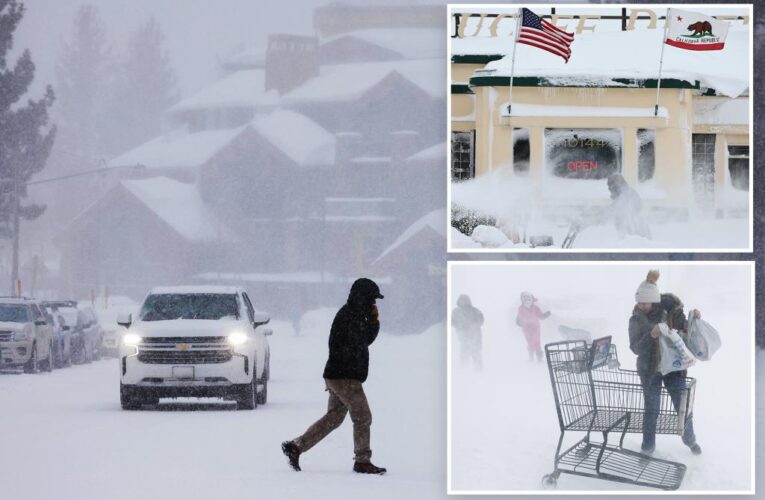 ‘Life-threatening’ California blizzard rages on as more snow expected in Sierra Nevada