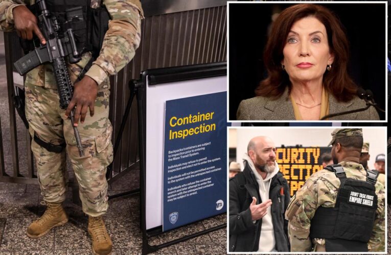 Hochul bans ‘long guns’ for National Guard troops deployed to NYC subway checkpoints