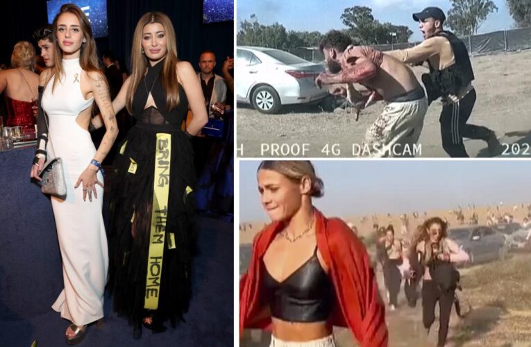 Freed Hamas hostage Mia Schem attends Elton John’s Oscars party