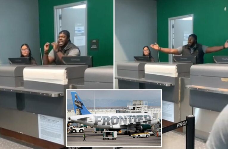 Frontier Airlines clerk unleashes fury on ‘involuntarily bumped’ passengers