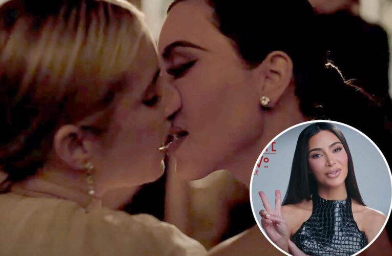 Kim Kardashian kisses Emma Roberts in ‘AHS: Delicate Part 2’ trailer
