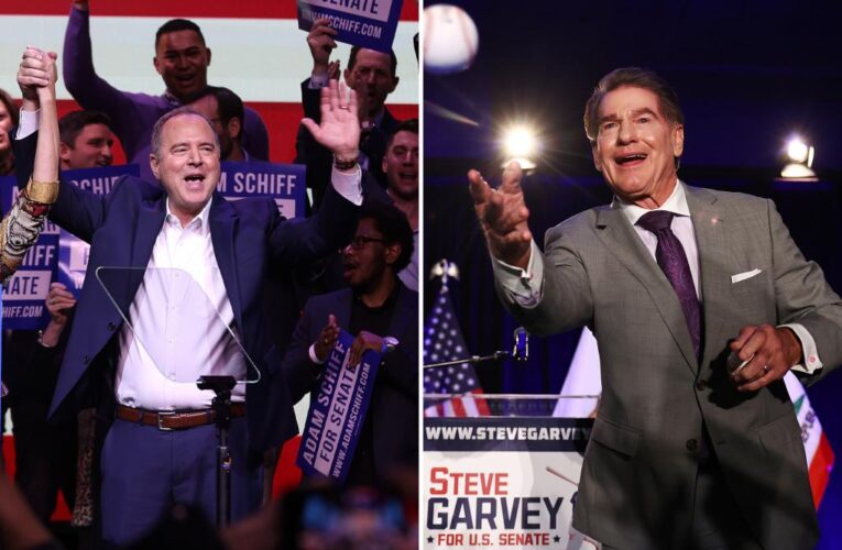 Former baseball star Steve Garvey and Rep. Adam Schiff advance in California Senate race