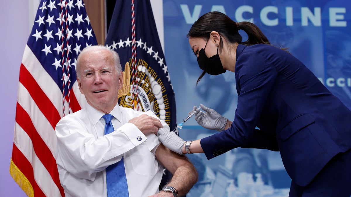 Joe Biden gets his fifth COVID shot