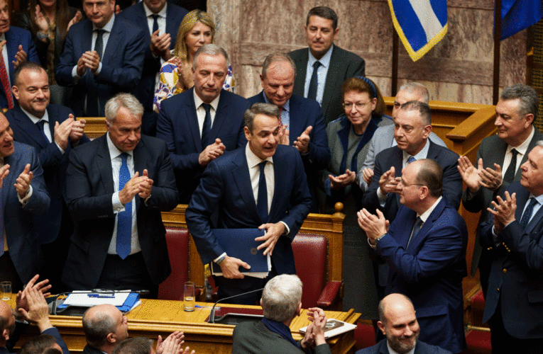 Greece’s conservative government survives a no-confidence motion called over deadly rail disaster