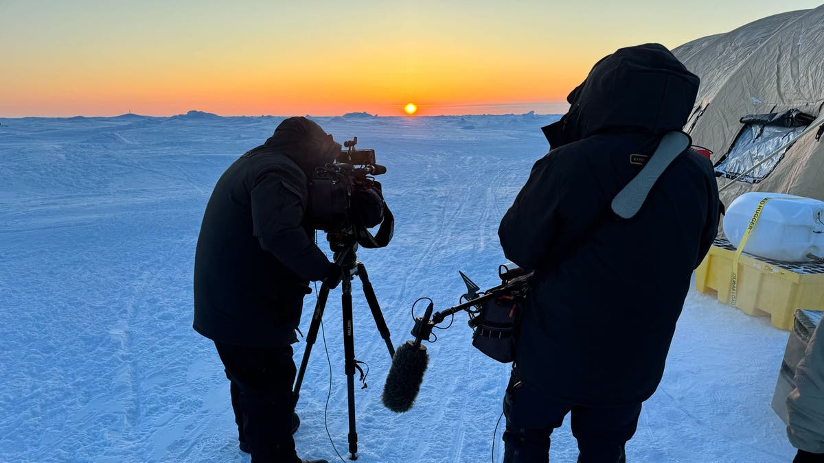 Sunset at Ice Camp Whale