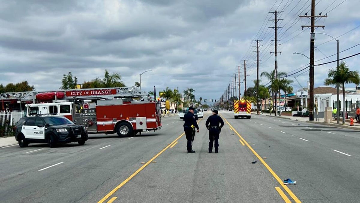 Orange, California, hit-and-run scene