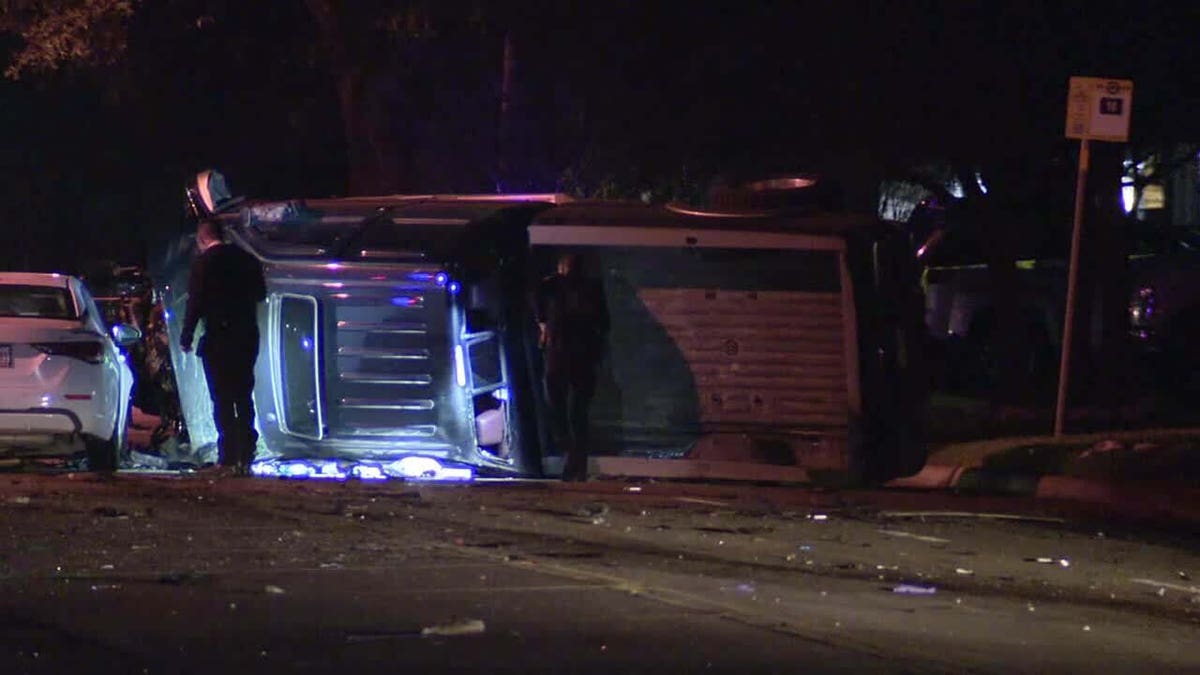 Fatal Dallas crash scene