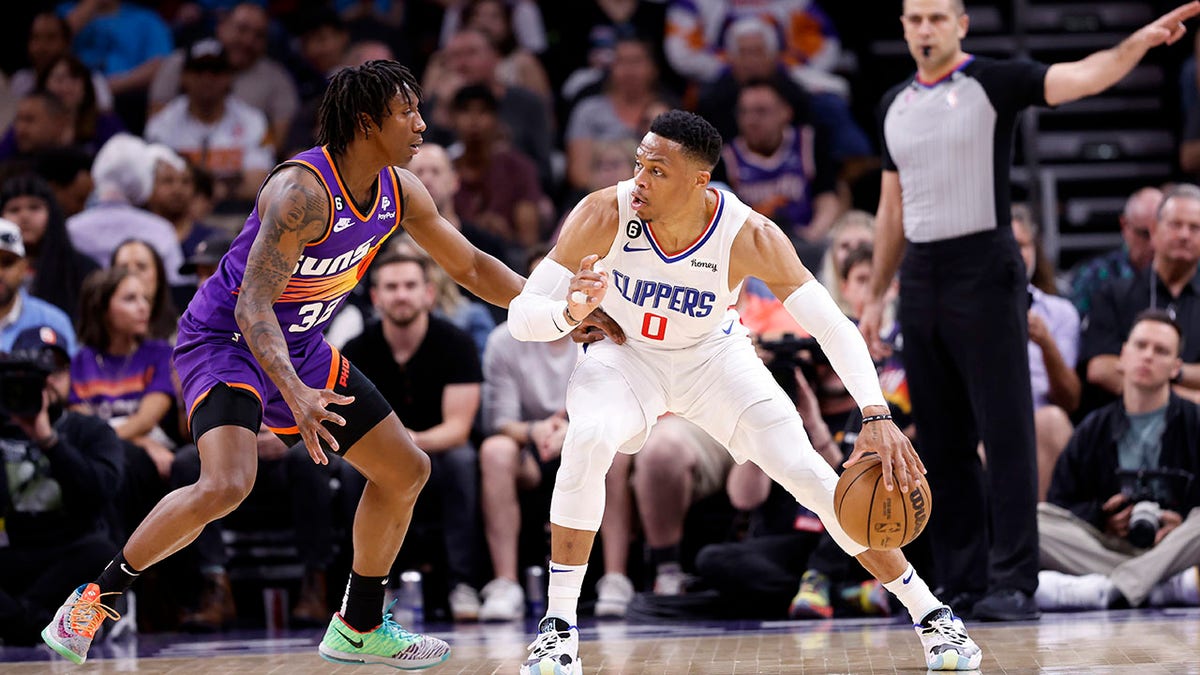 Russell Westbrook during a Clippers game