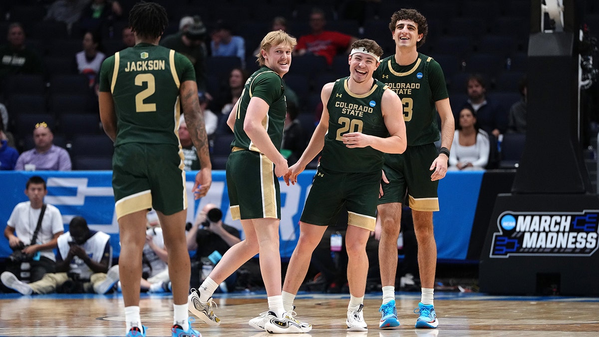 Colorado State celebrating