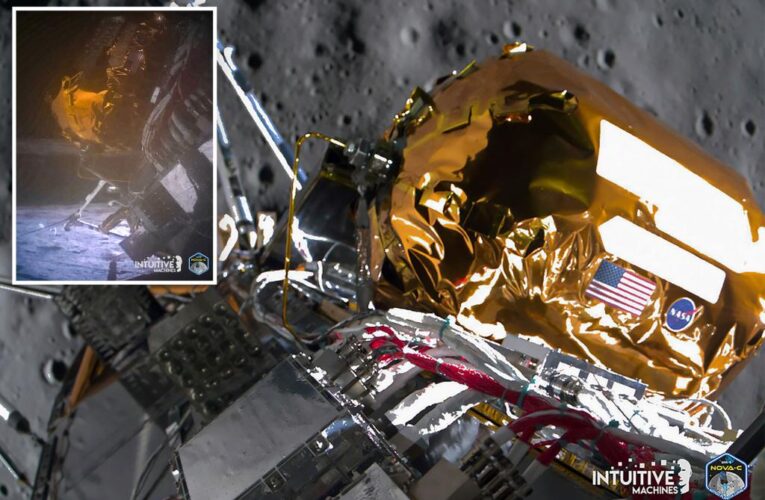 First US moon lander in half a century stops working a week after tipping over at touchdown