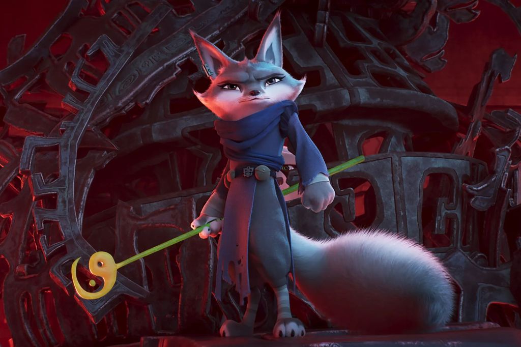 Zhen, voiced by Awkwafina, is a mischievous fox. 