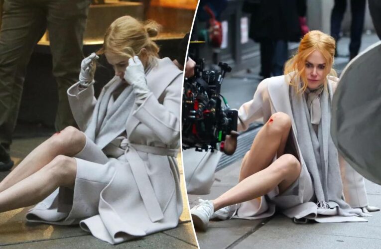 Nicole Kidman takes bloody tumble on ‘Babygirl’ set: photos